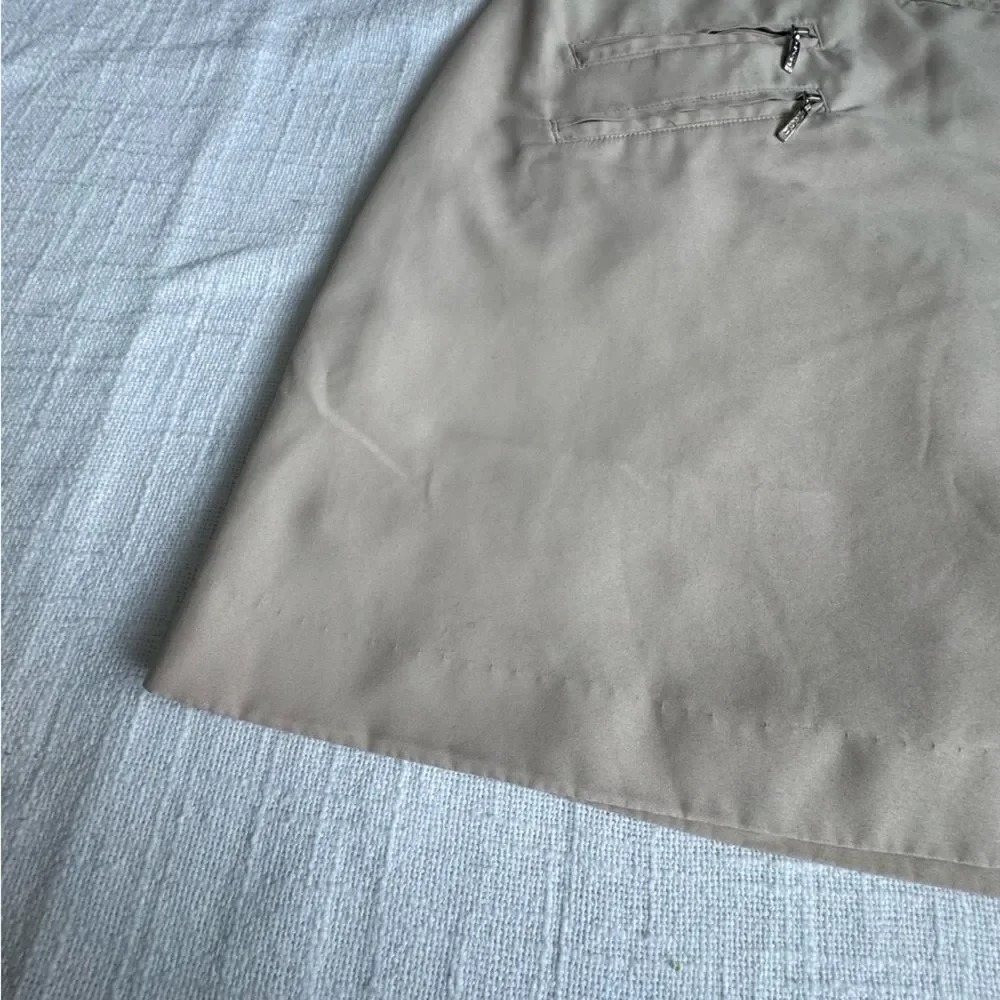 Izod XFG Skort Cream Womens Cool FX Golf Sporty Pockets Size 4 NWOT